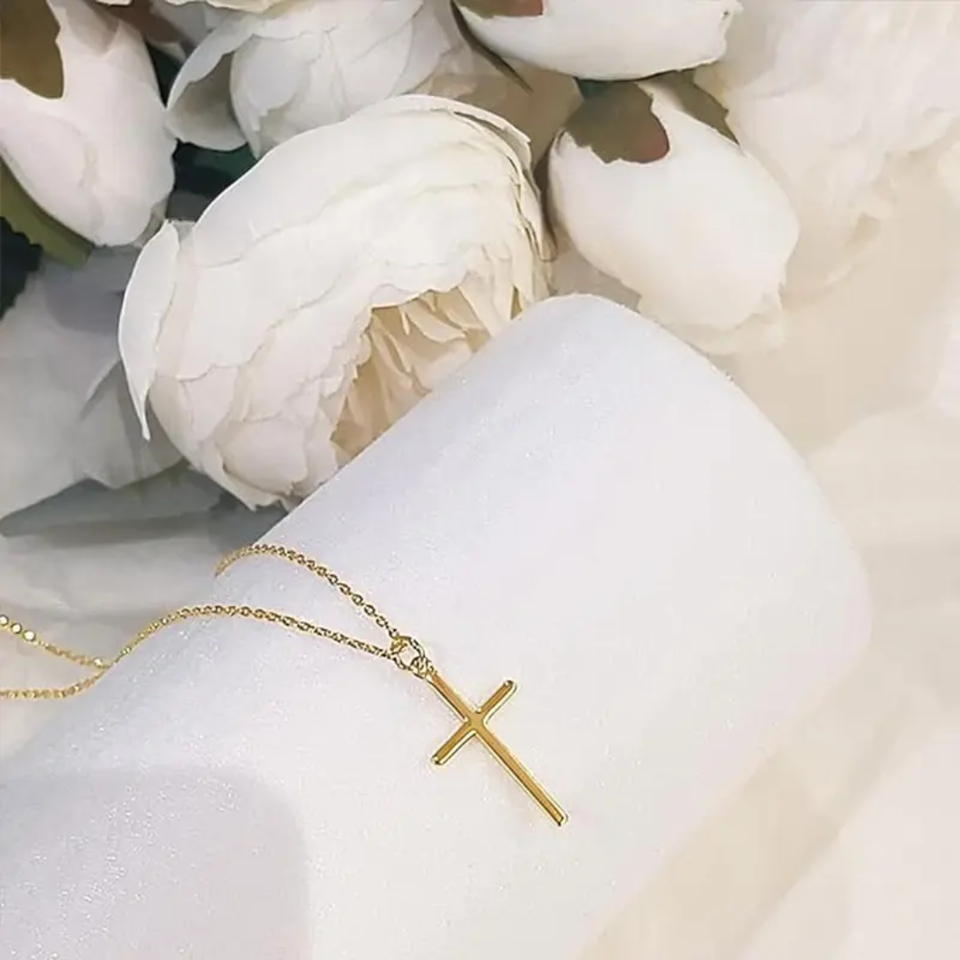 Elegant Gold Cross Necklace