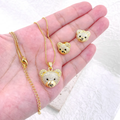 Teddy Bear Zirconia Set