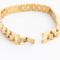 18K Gold & Stainless Steel Watch With Stones Band Bracelet for Men Women
