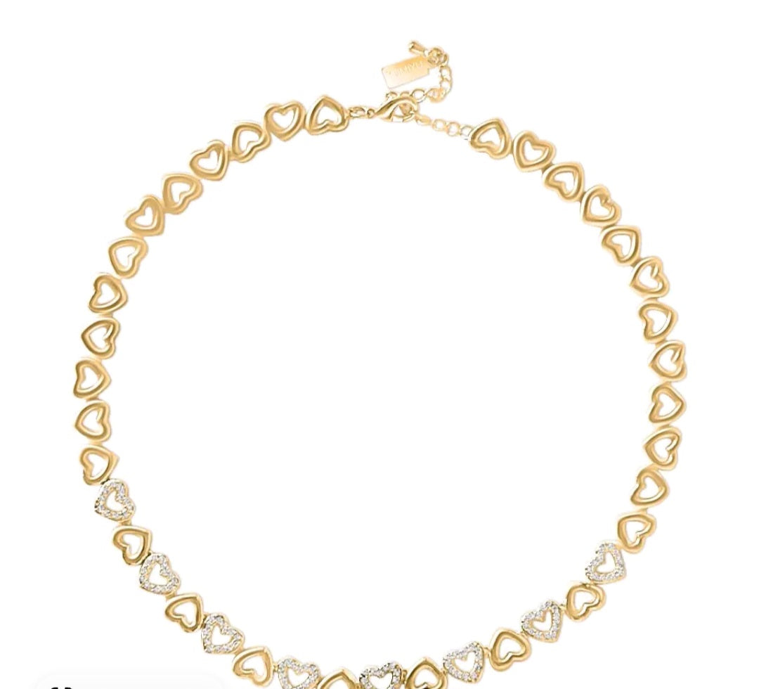 Fashion diamond Stainless Steel Heart Love