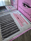 Bella Mirror Beauty Kit Lash - Complete Evelash Extension Set with Pink Case and Tools for Professional Use Eyelashes Extensions