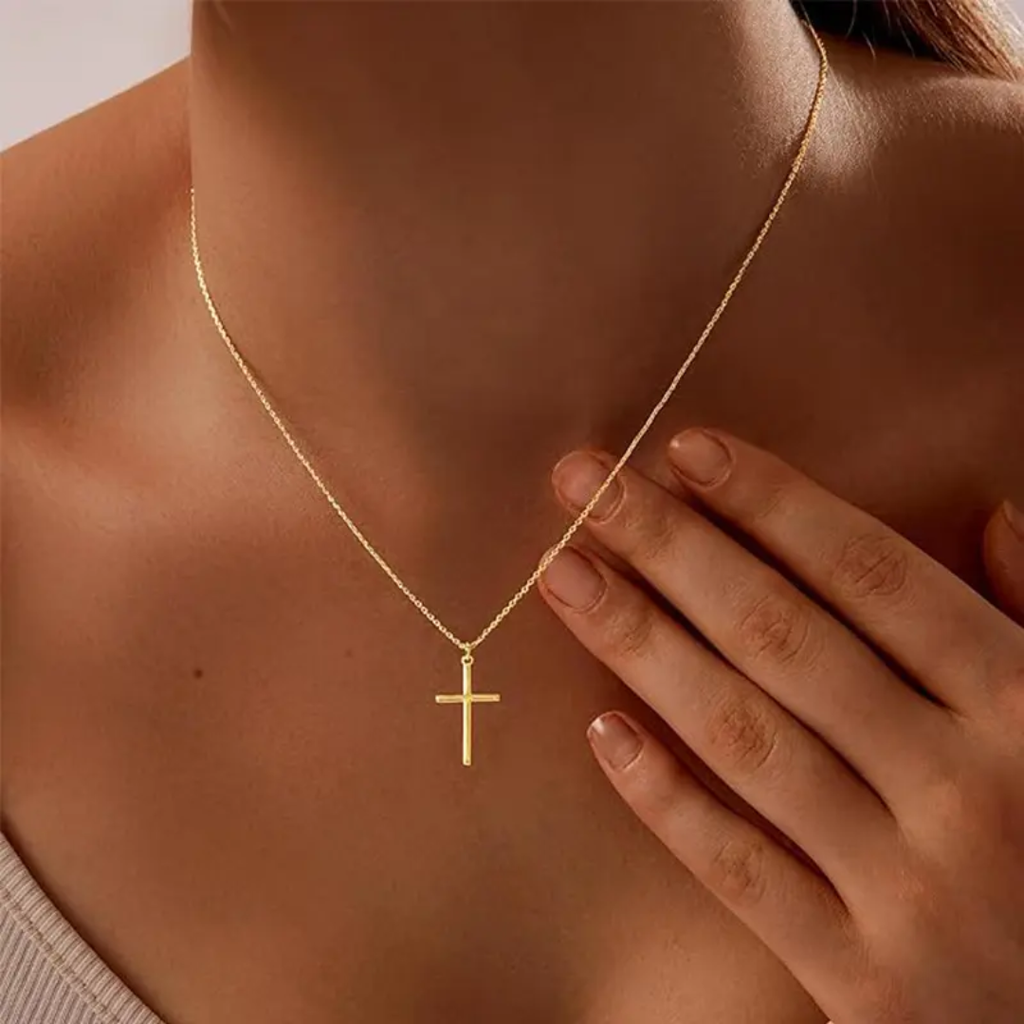 Elegant Gold Cross Necklace